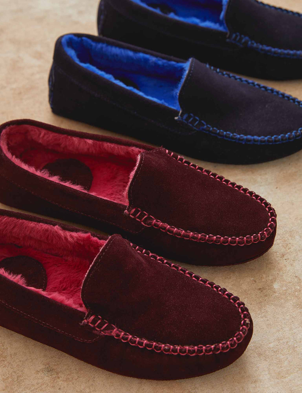Moccasin Suede Slipper