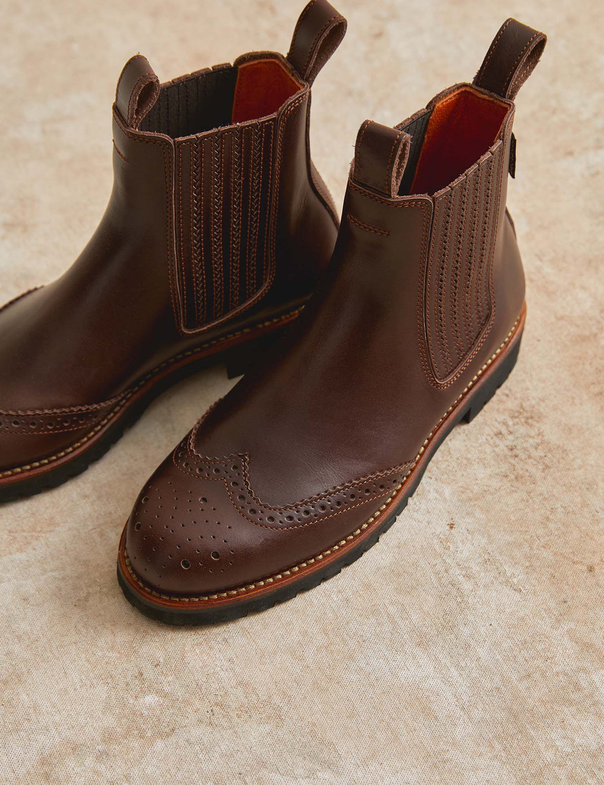 Oscar Brogue-Tip Boot