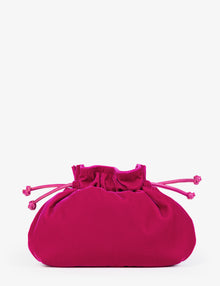 Puffball Velvet Clutch
