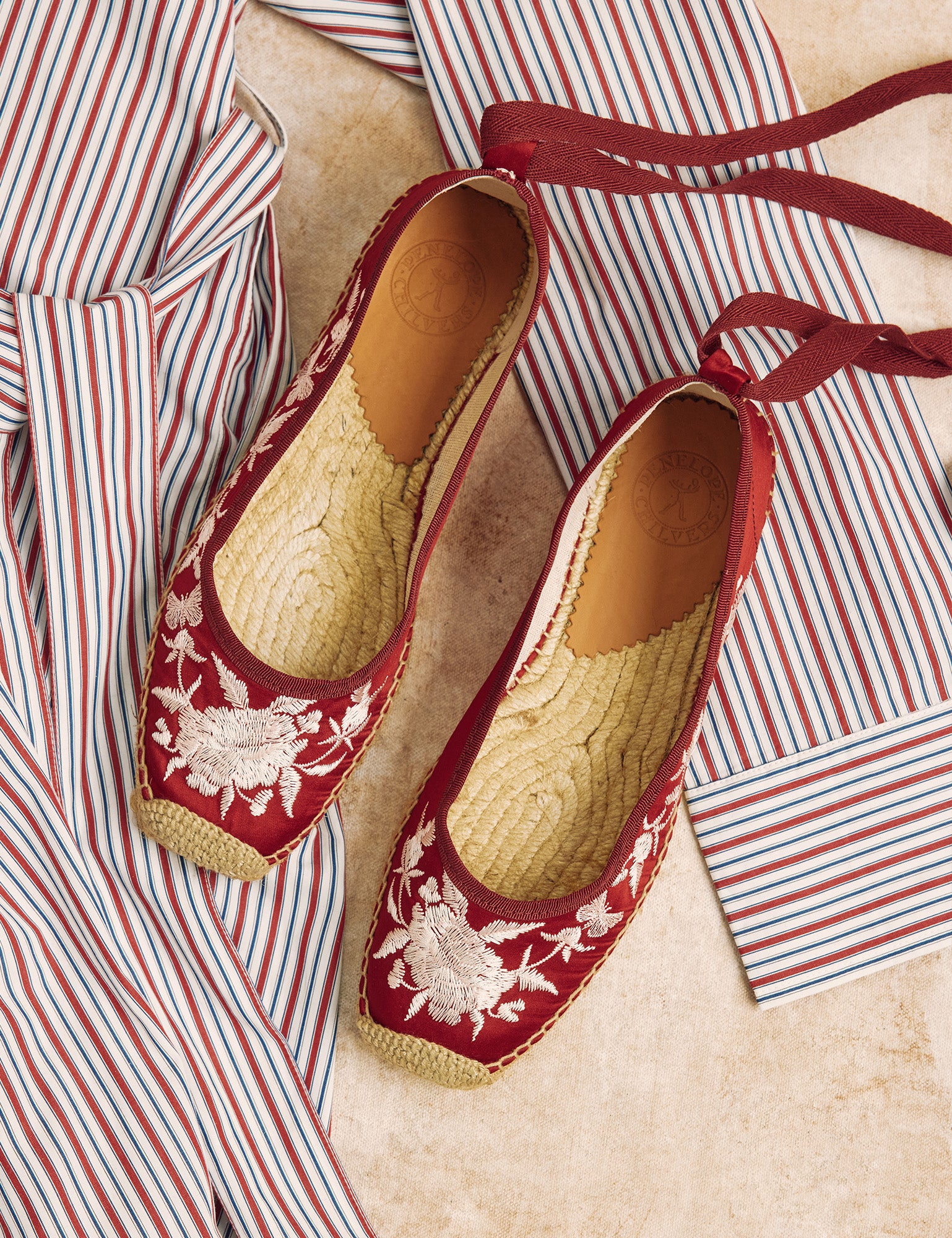 Allegra Butterfly Embroidered Espadrille