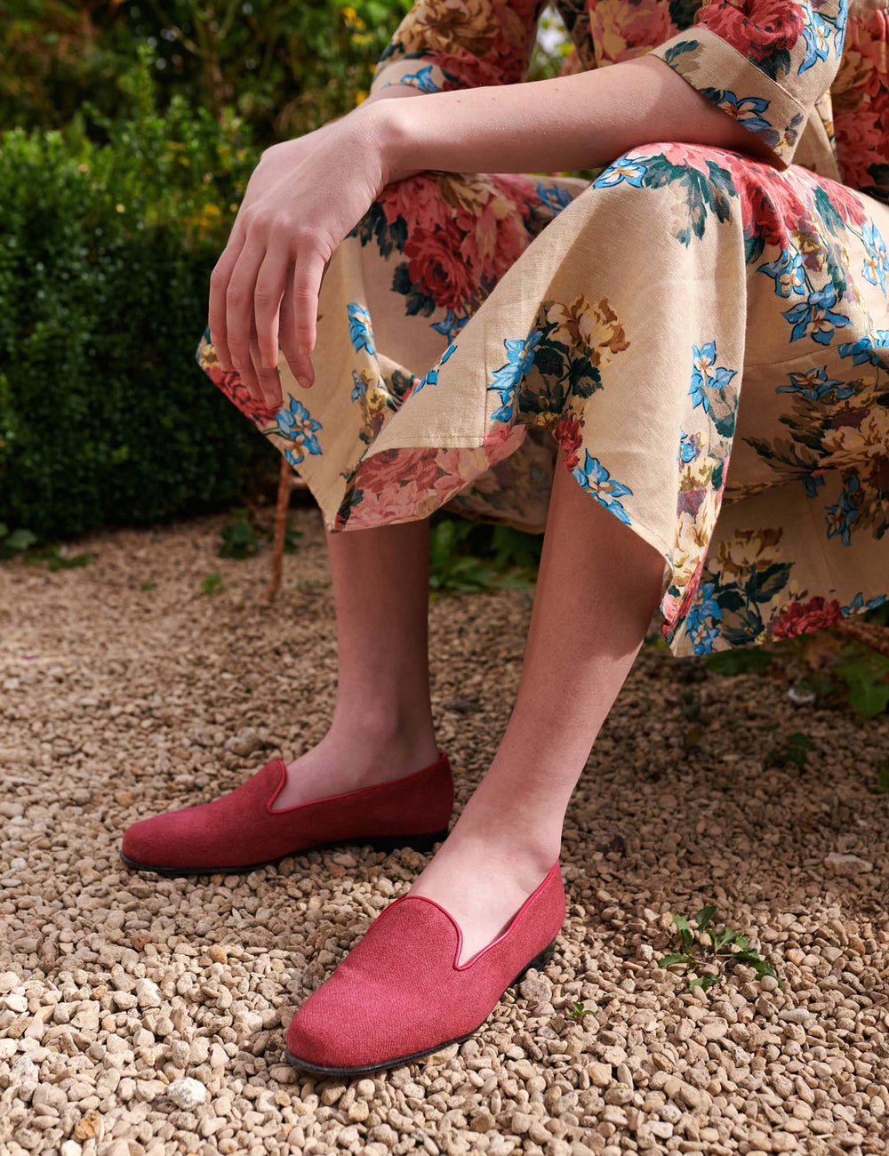 Hedgerows Dandy Linen Slipper