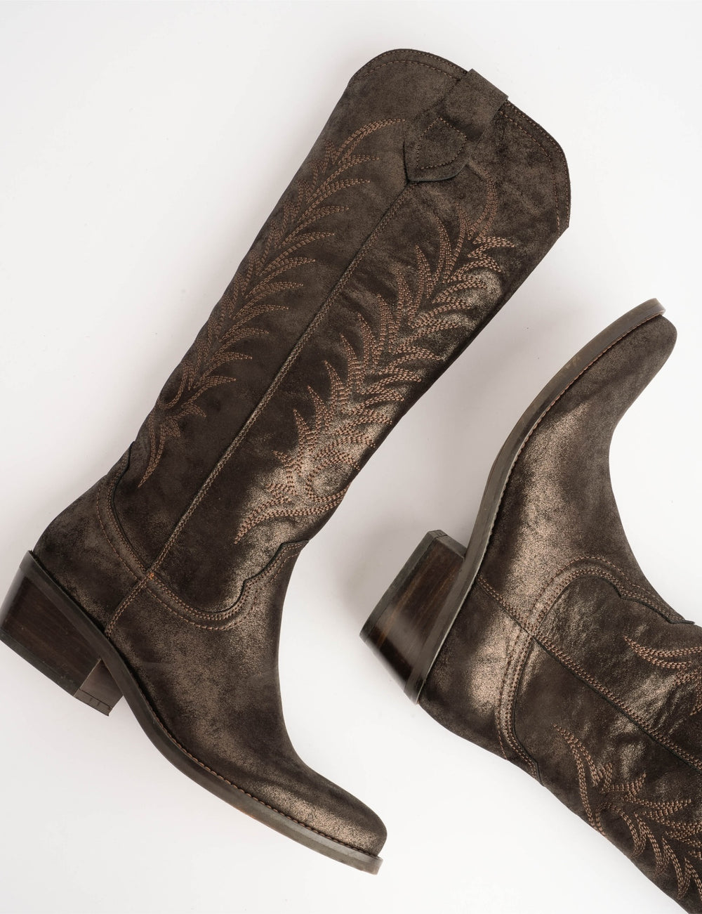 Blanca Metallic Suede Boot