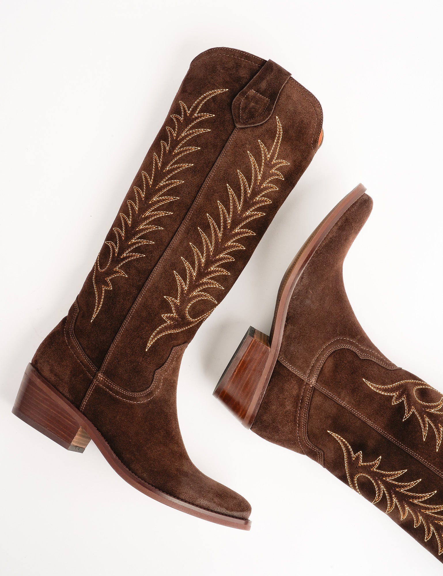 Blanca Suede Embroidered Boot