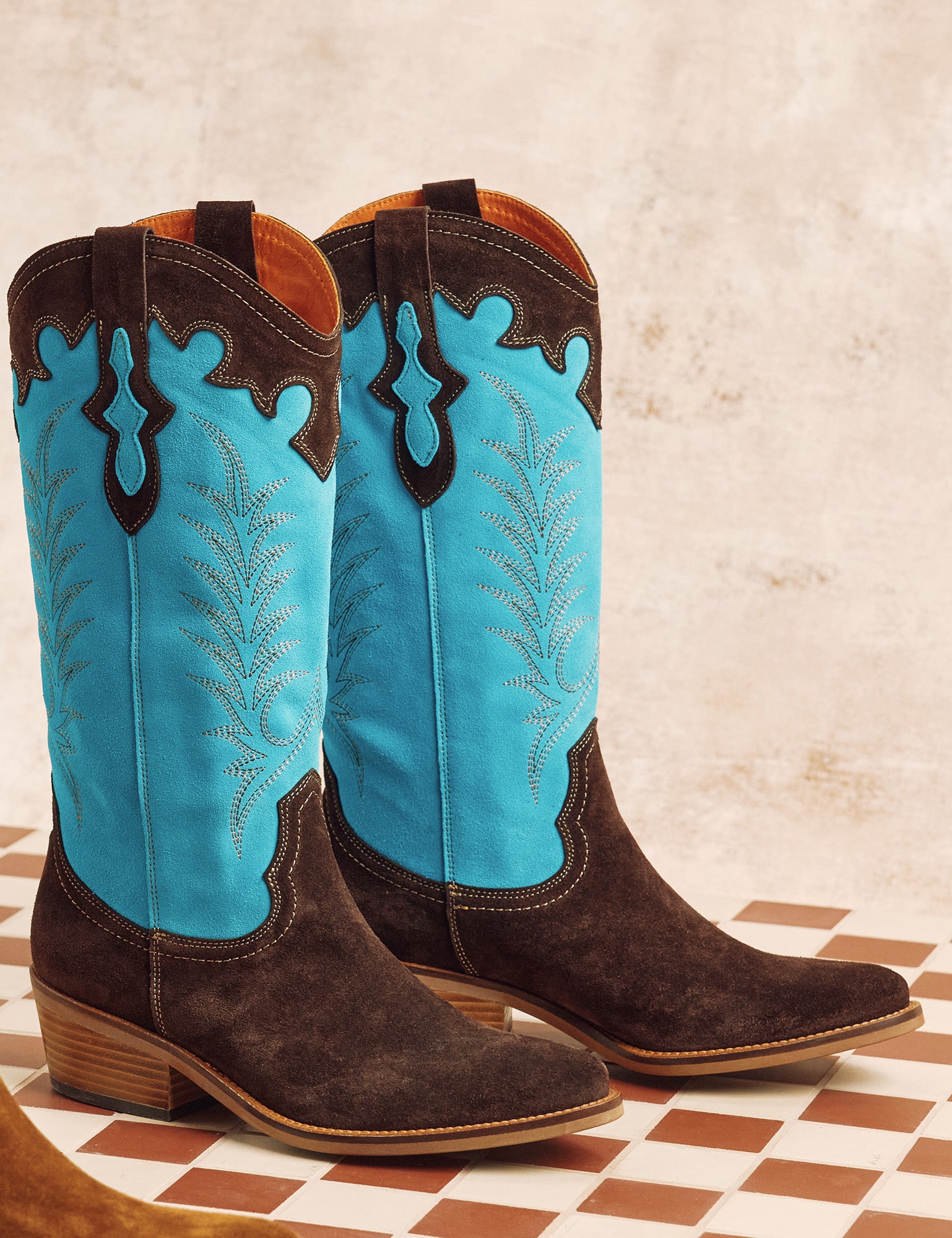 Jolene Suede Cowboy Boot