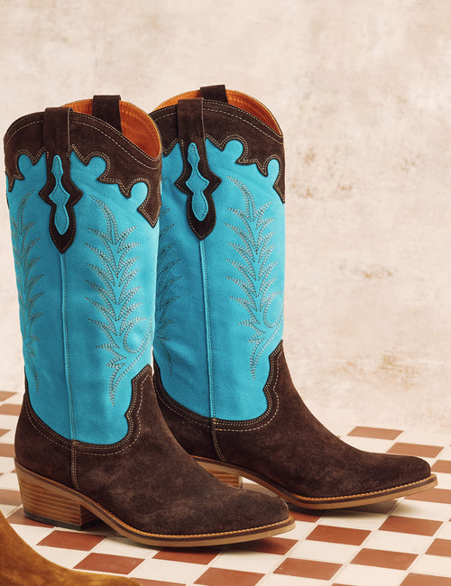 Jolene Suede Cowboy Boot