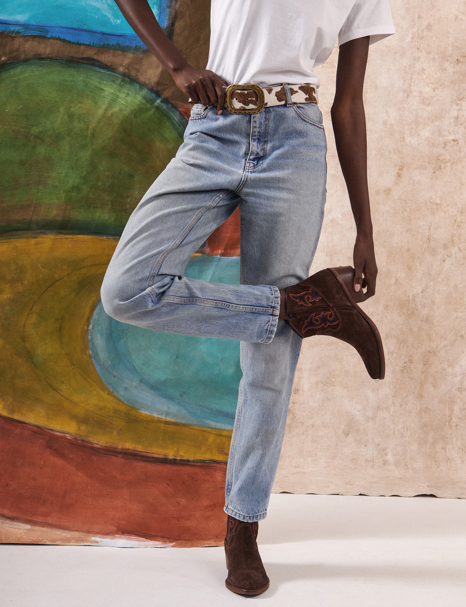 Cassidy Suede Embroidered Boot