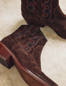 Cassidy Suede Embroidered Boot