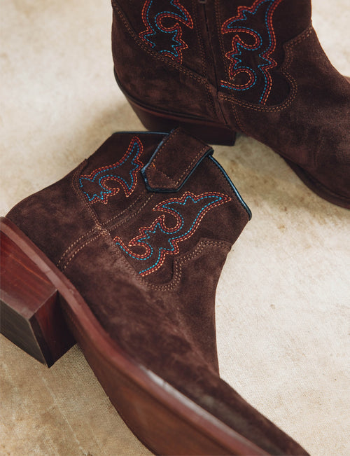 Cassidy Suede Embroidered Boot