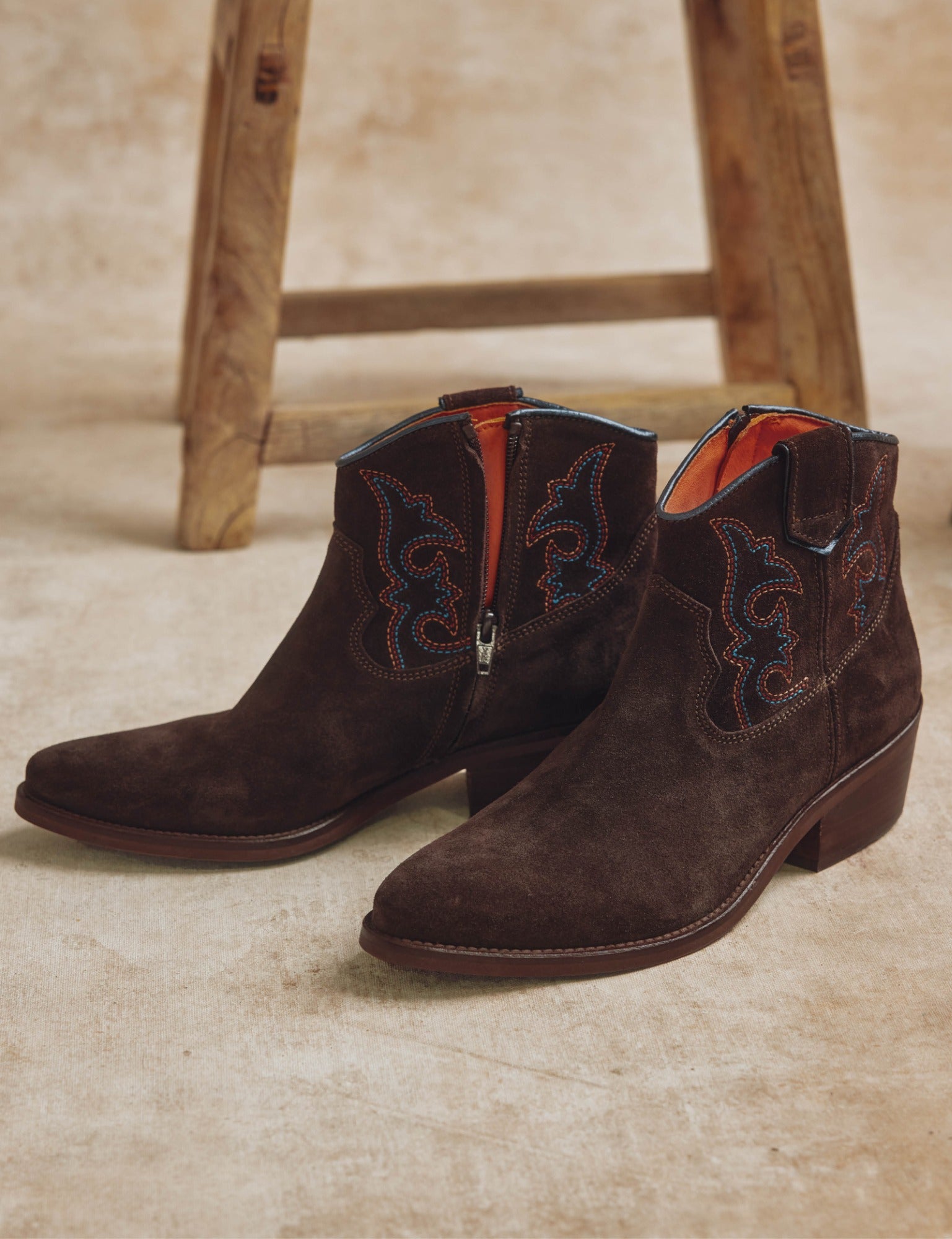 Cassidy Suede Embroidered Boot