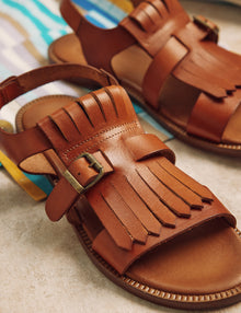Cordoba Fringe Leather Sandal