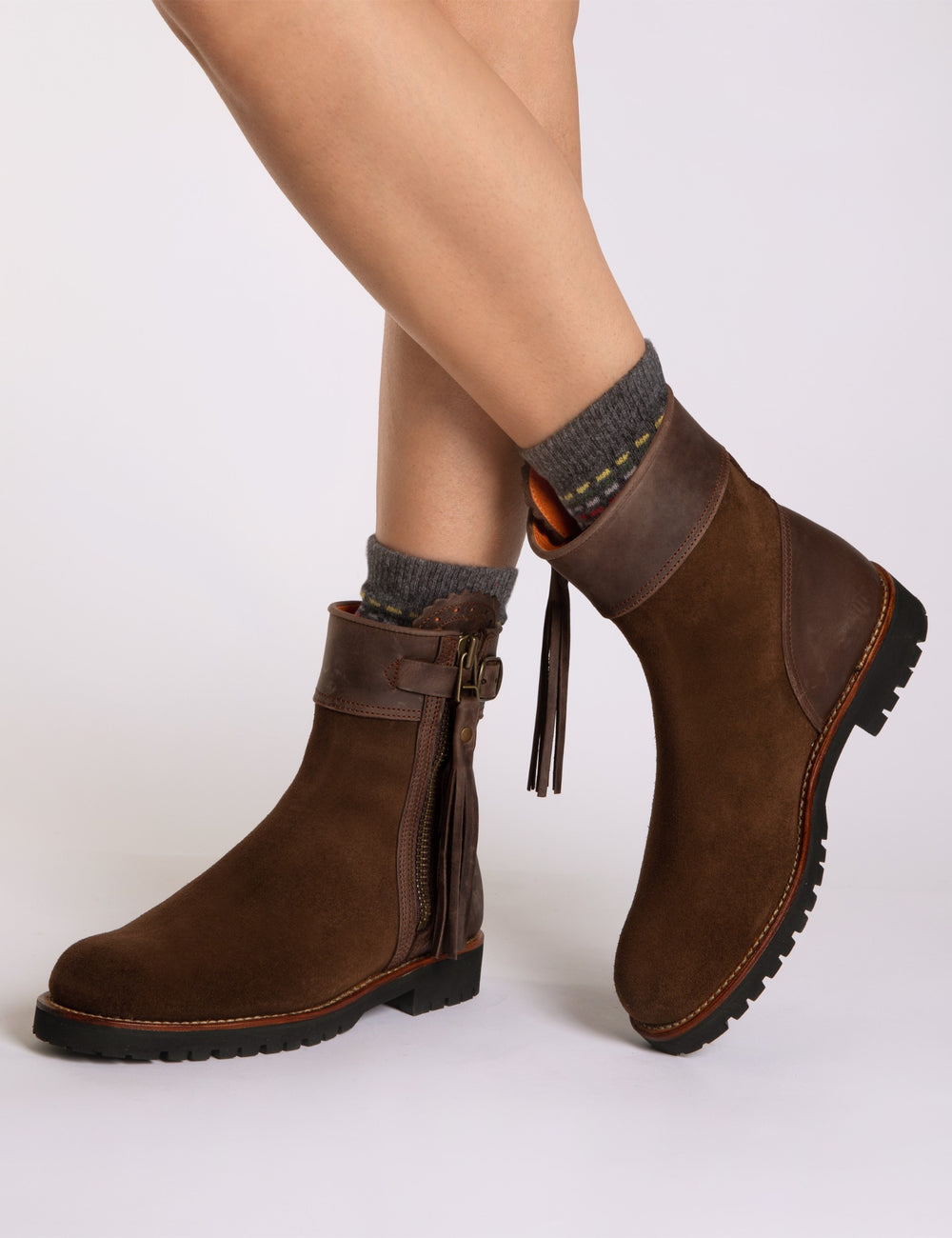 Inclement Cropped Tassel Boot