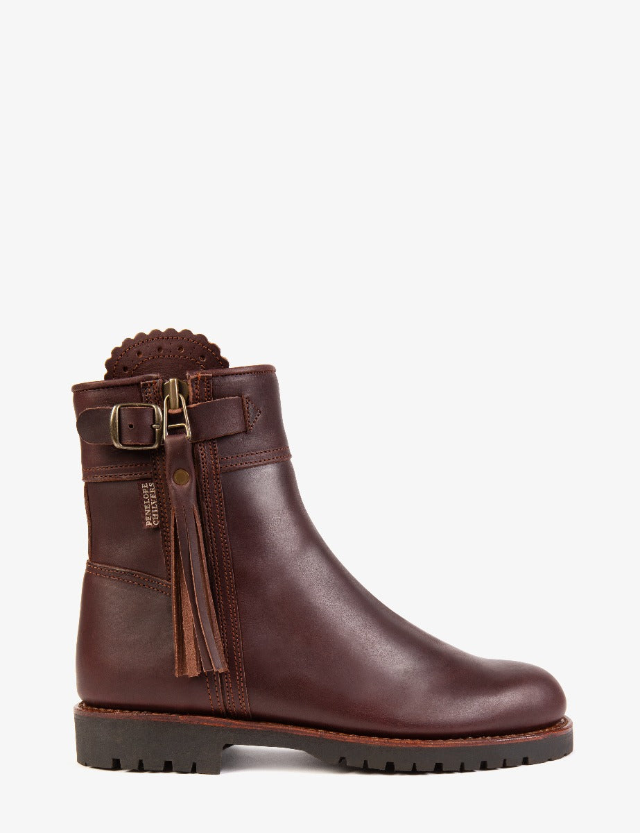 Cropped Wool Lined Tassel Boot