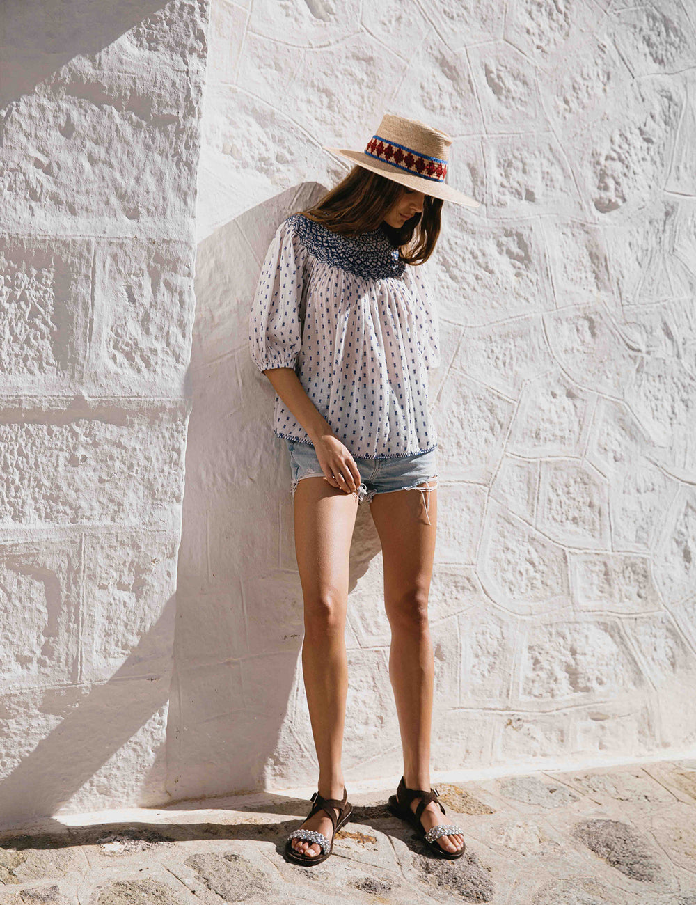 Ermioni Smocked Blouse