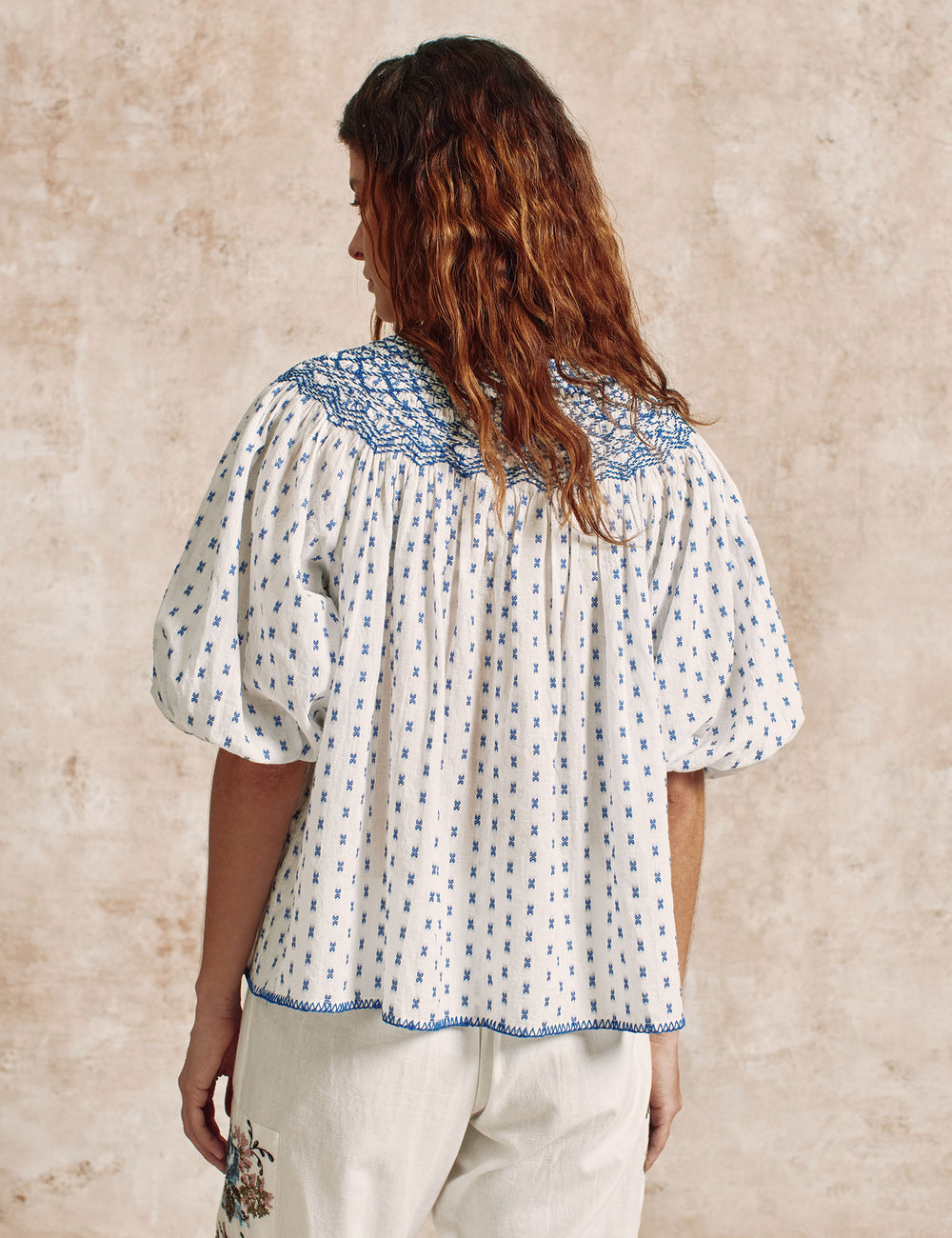 Ermioni Smocked Blouse