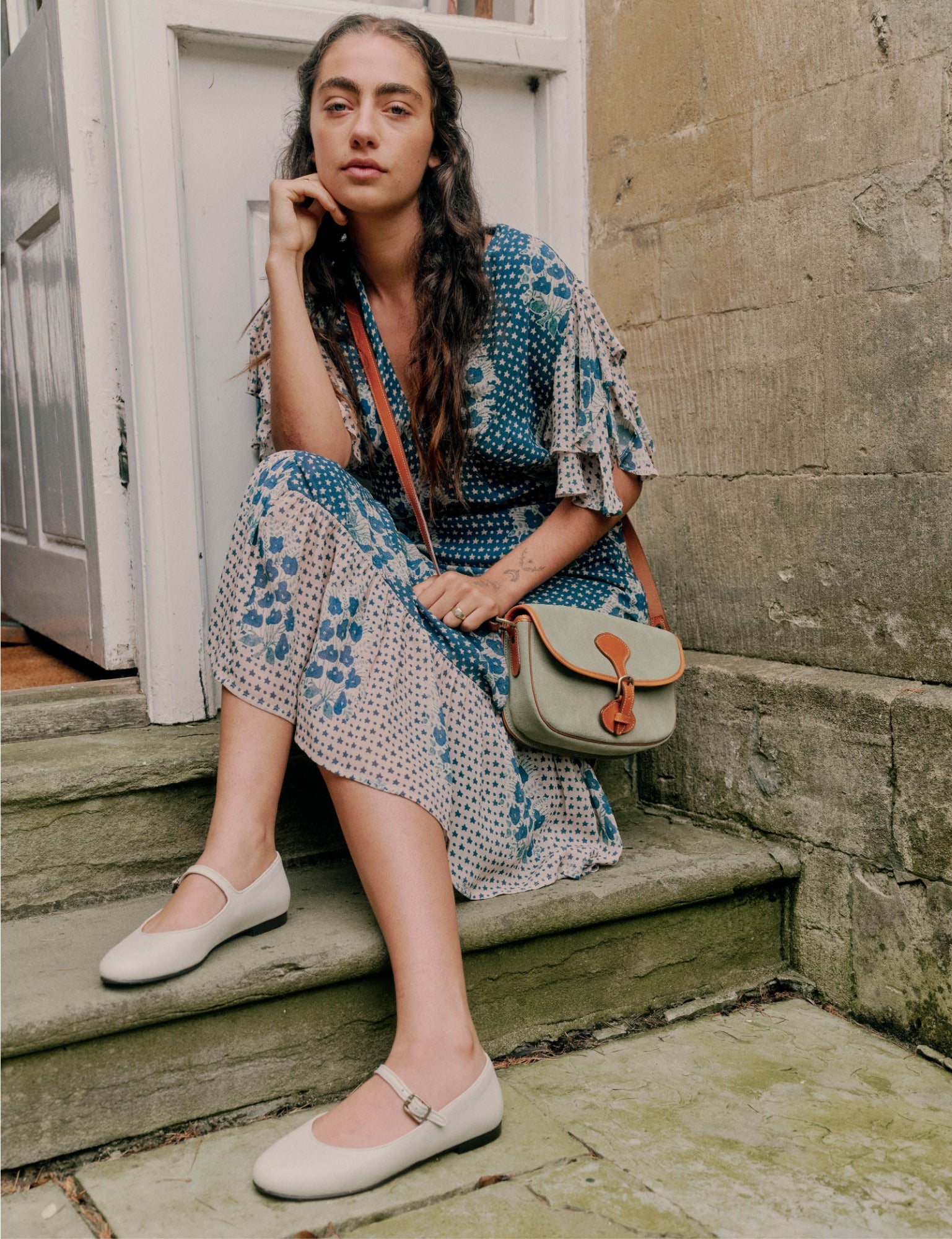 Fay Leather Mary Jane Shoe