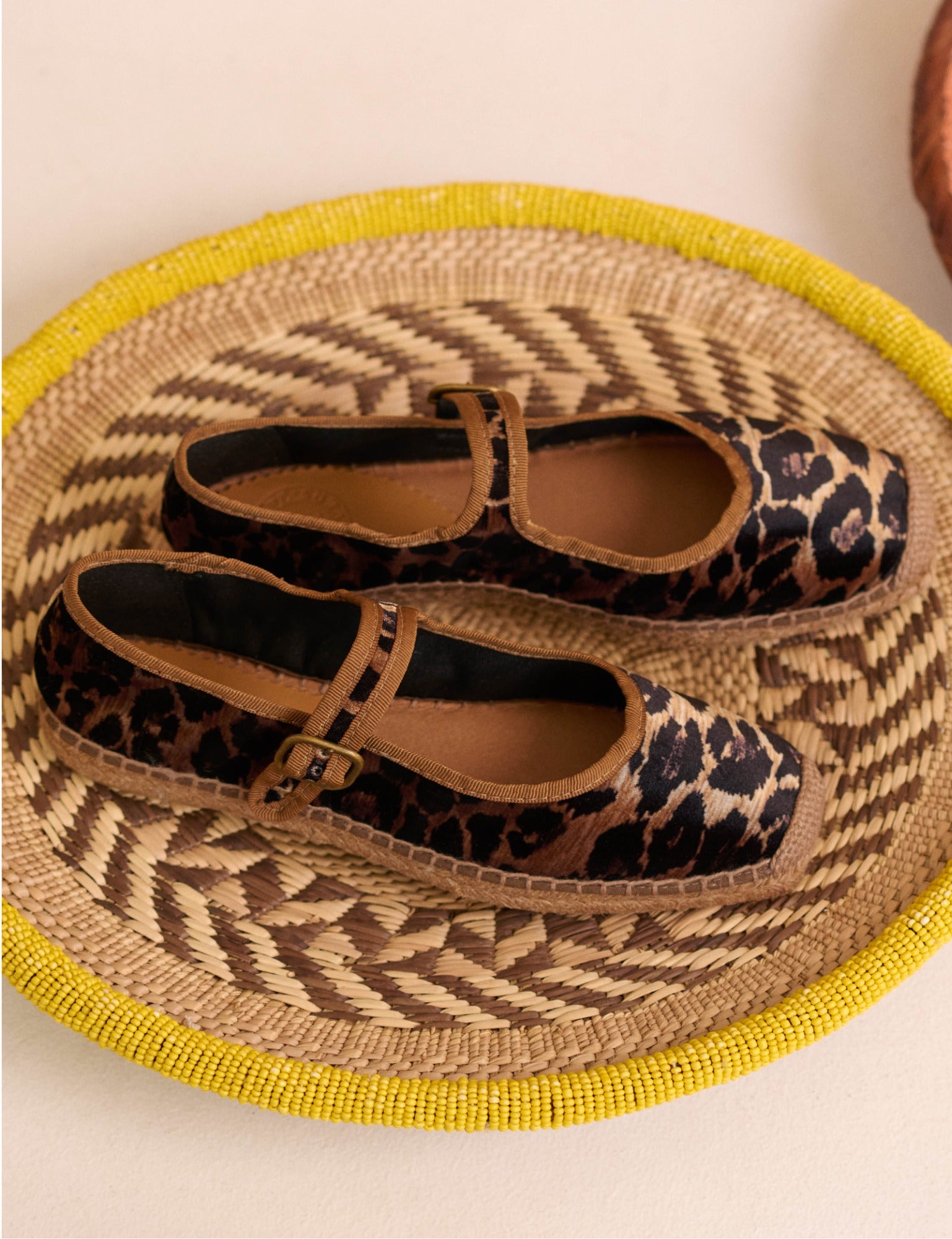 Flora Leopard Velvet Espadrille