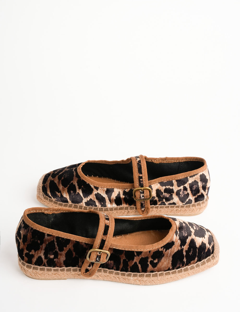 Flora Leopard Velvet Espadrille