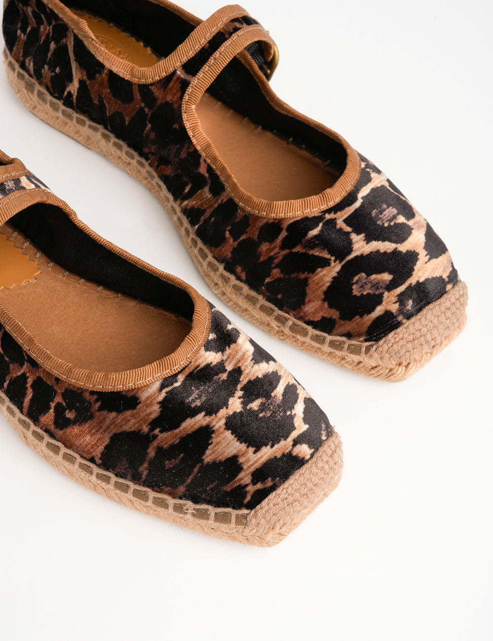 Flora Leopard Velvet Espadrille