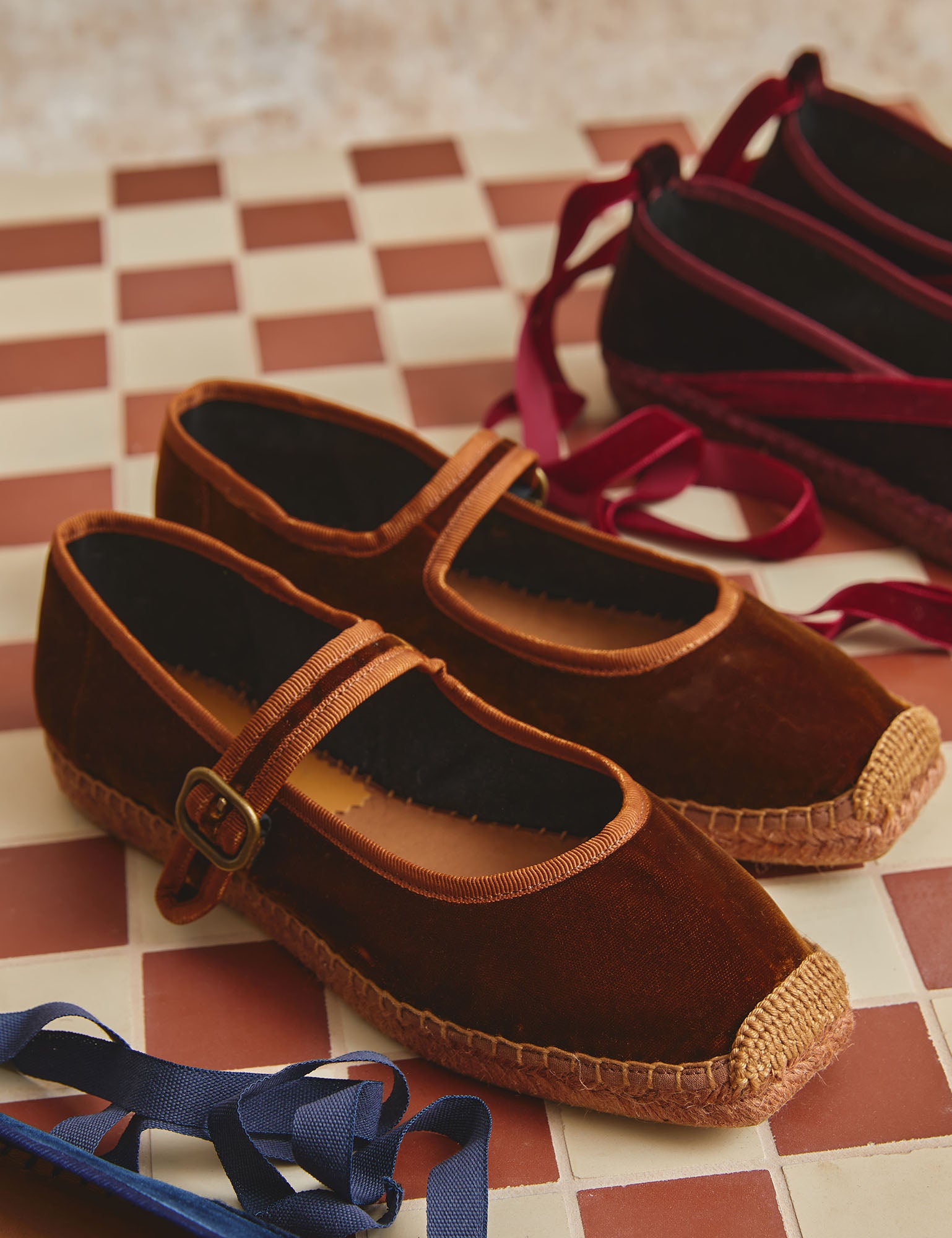 Flora Velvet Espadrille