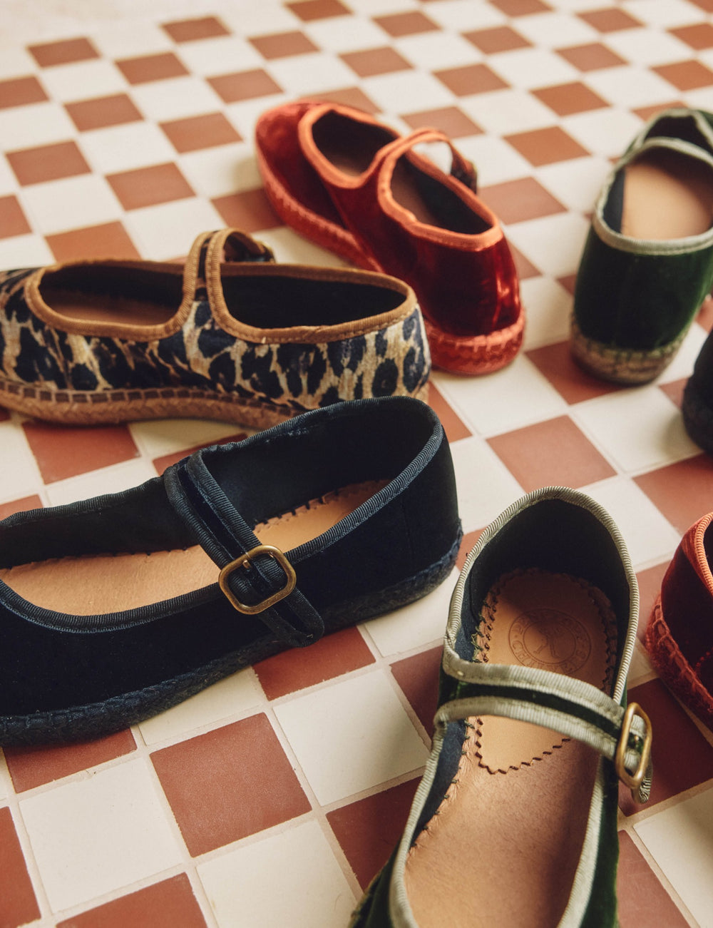 Flora Leopard Velvet Espadrille