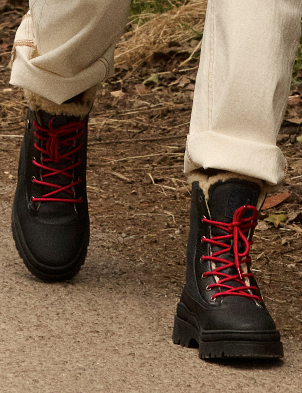 Florist Leather Wool-Lined Boot