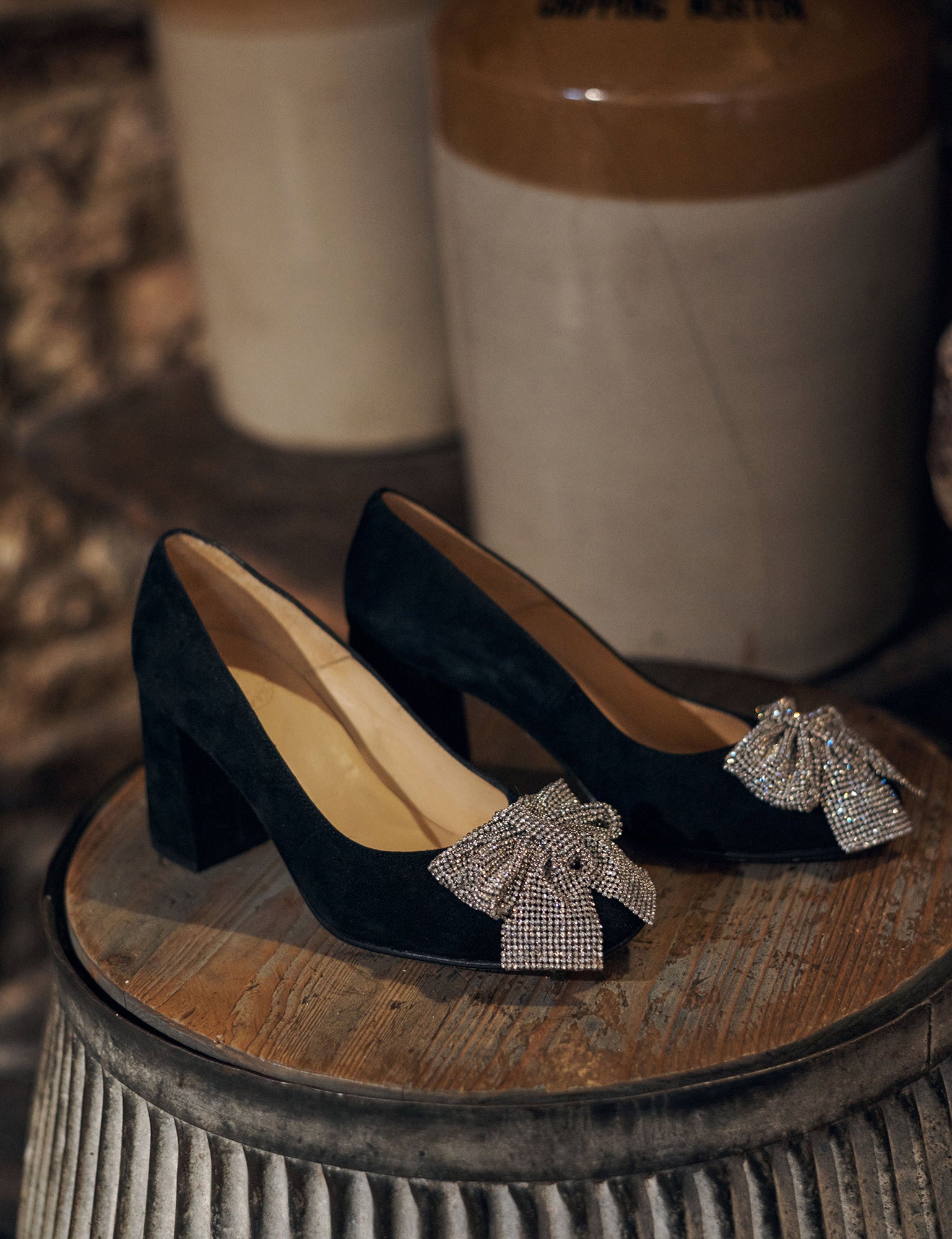 Gamine Bow Suede Shoe