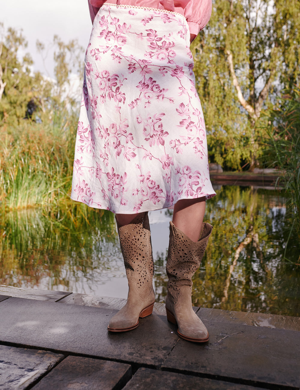 Goldie Cut Out Lace Boot