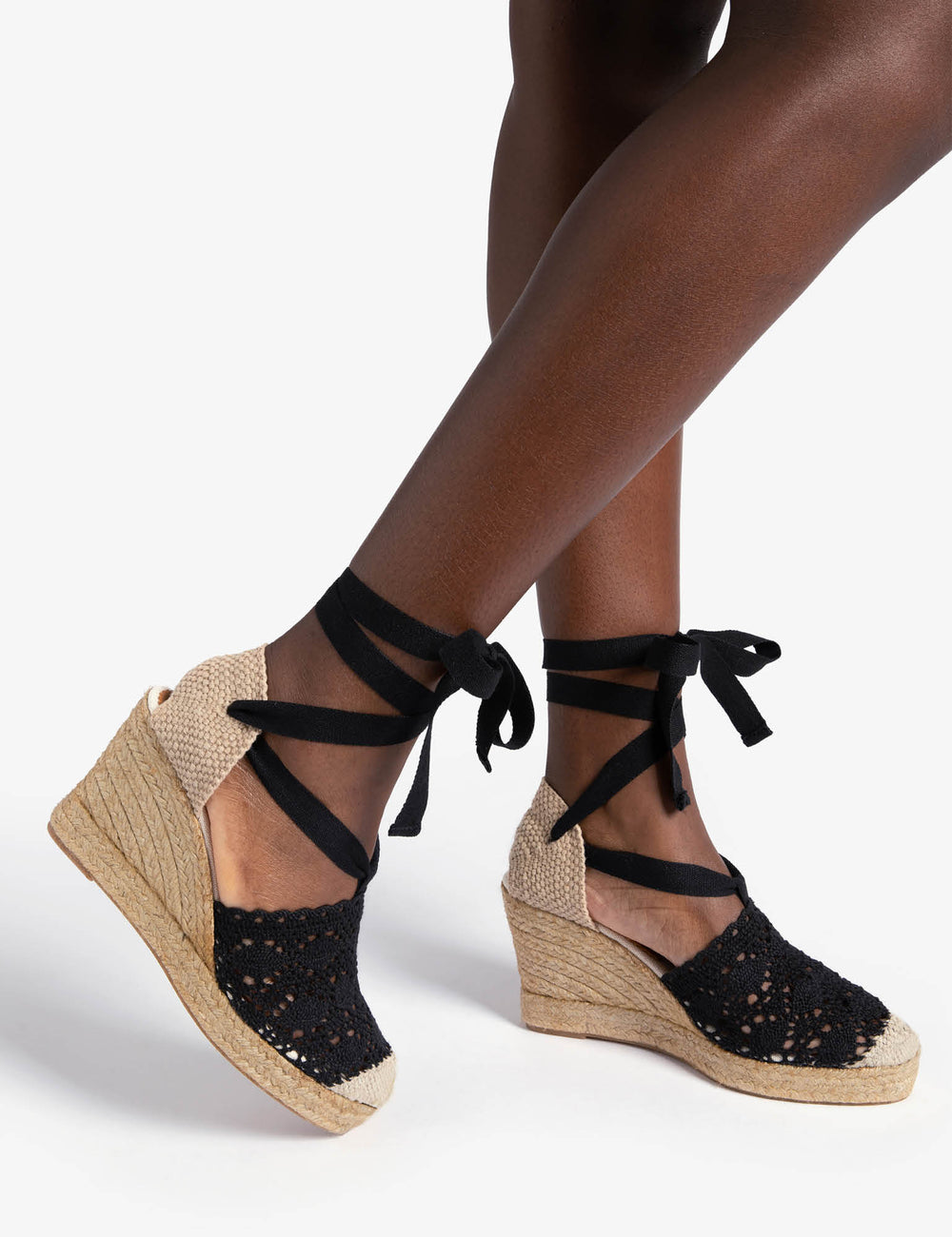 High Valenciana Lace Espadrille