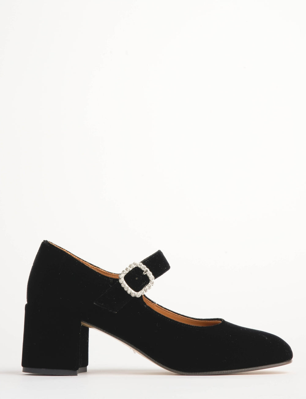 Honey Velvet Diamante Shoe