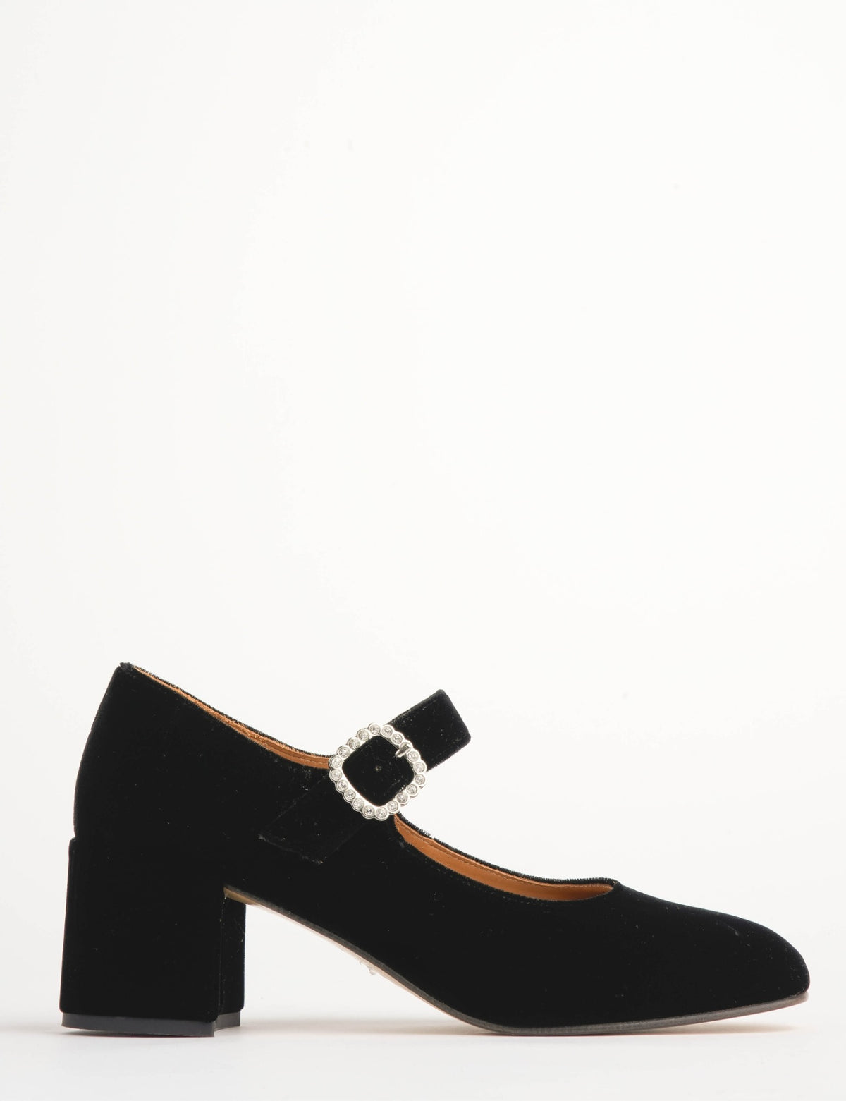 Honey Velvet Diamante Shoe