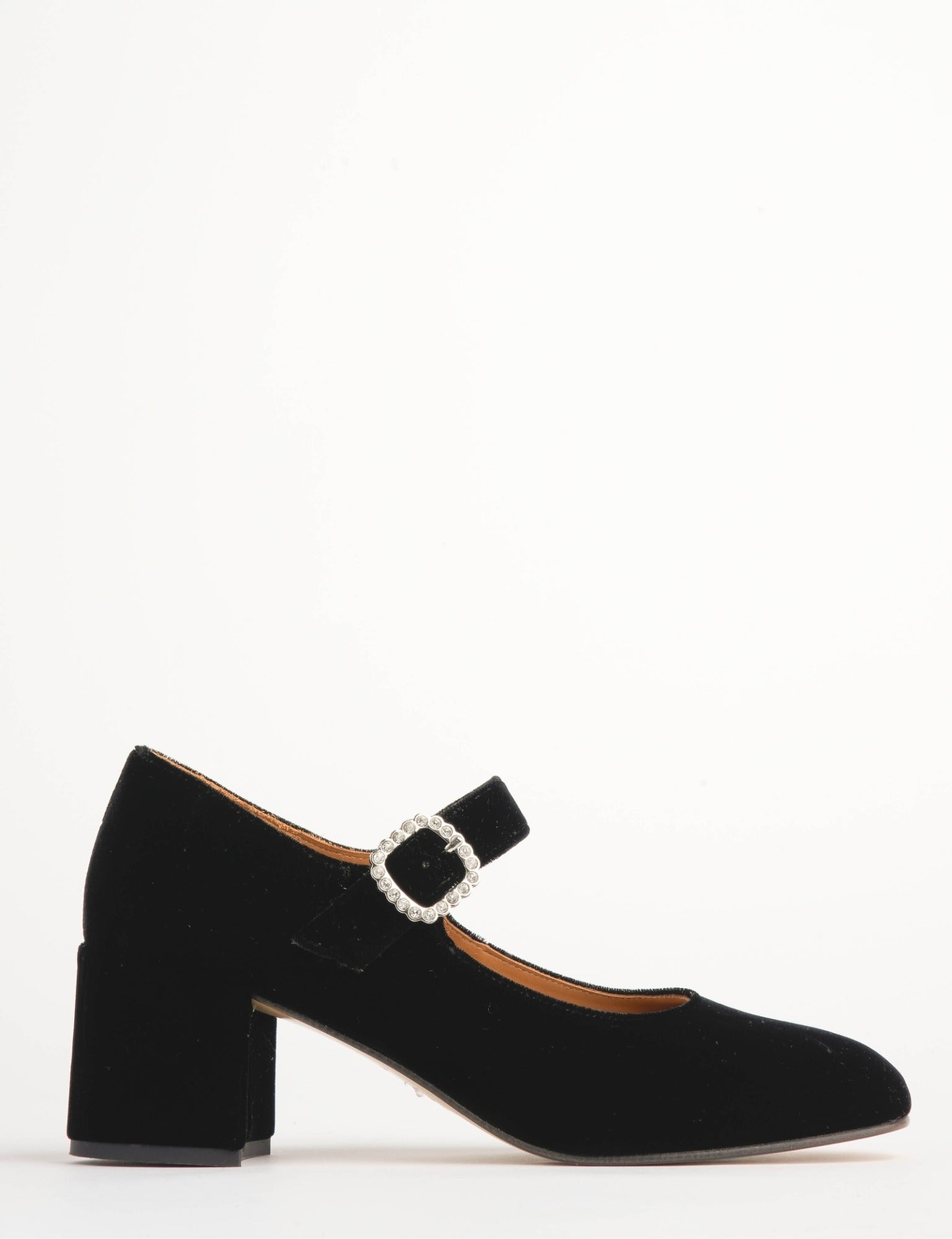 Honey Velvet Diamante Shoe