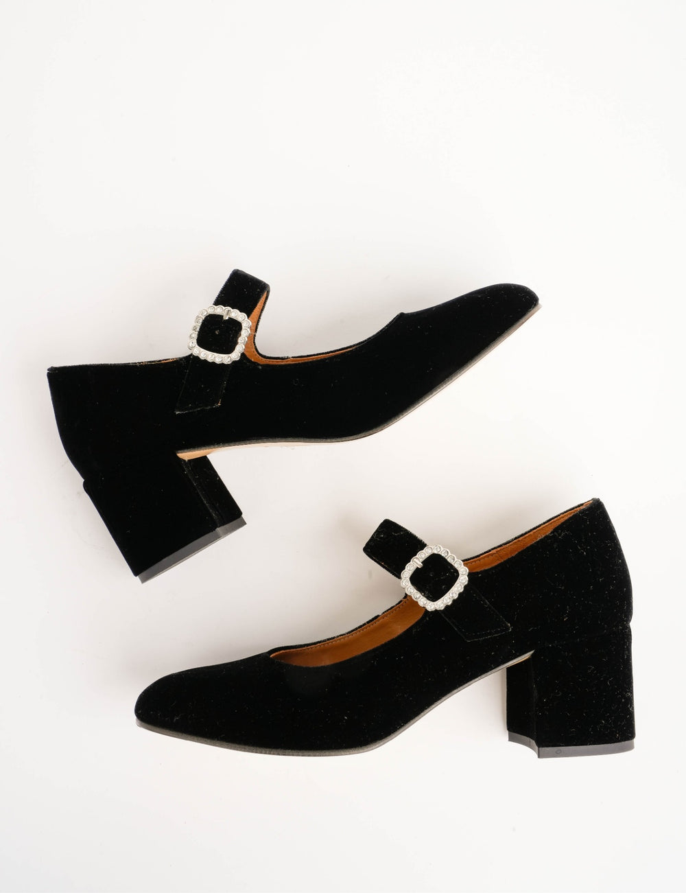 Honey Velvet Diamante Shoe