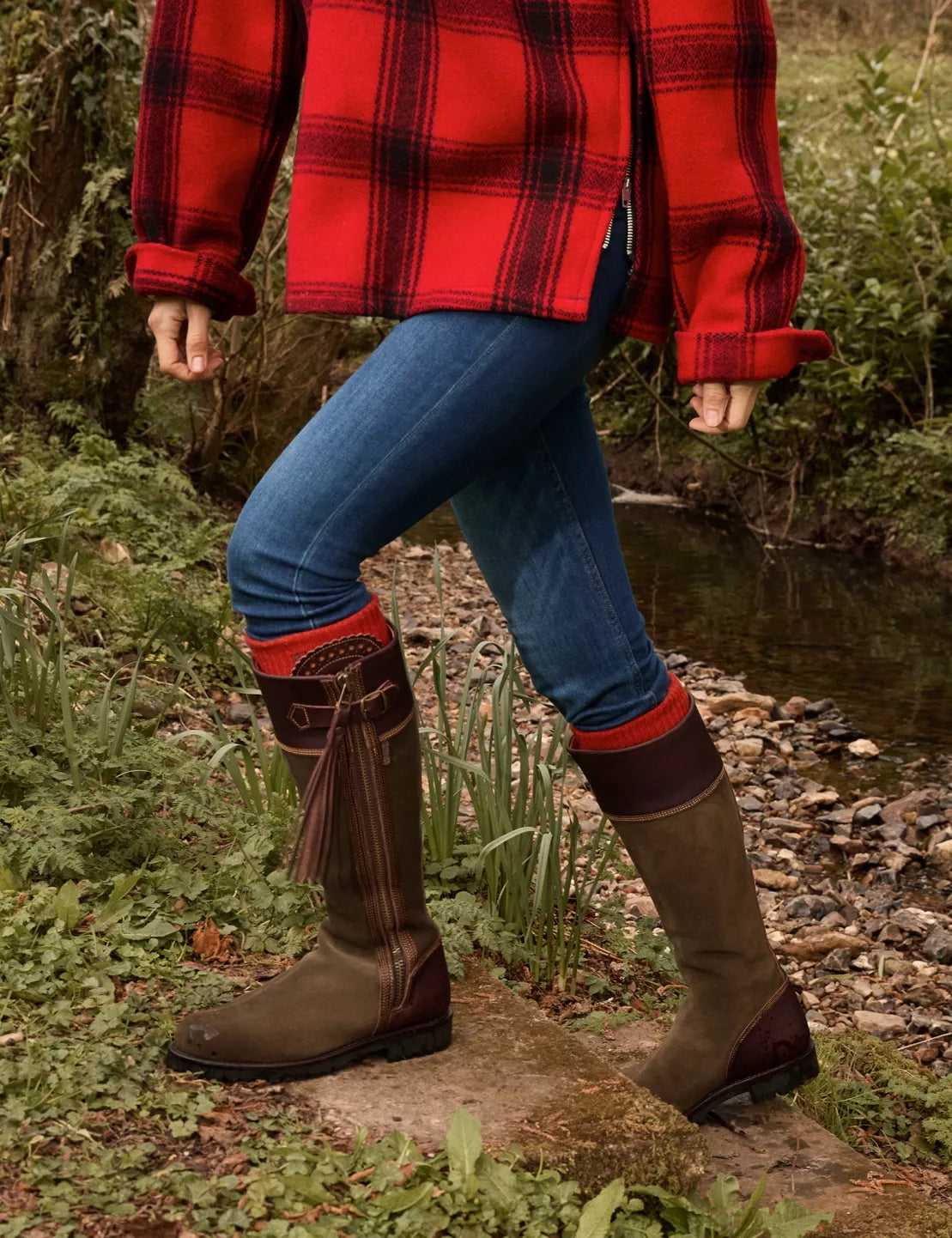 inclement cropped tassel boot