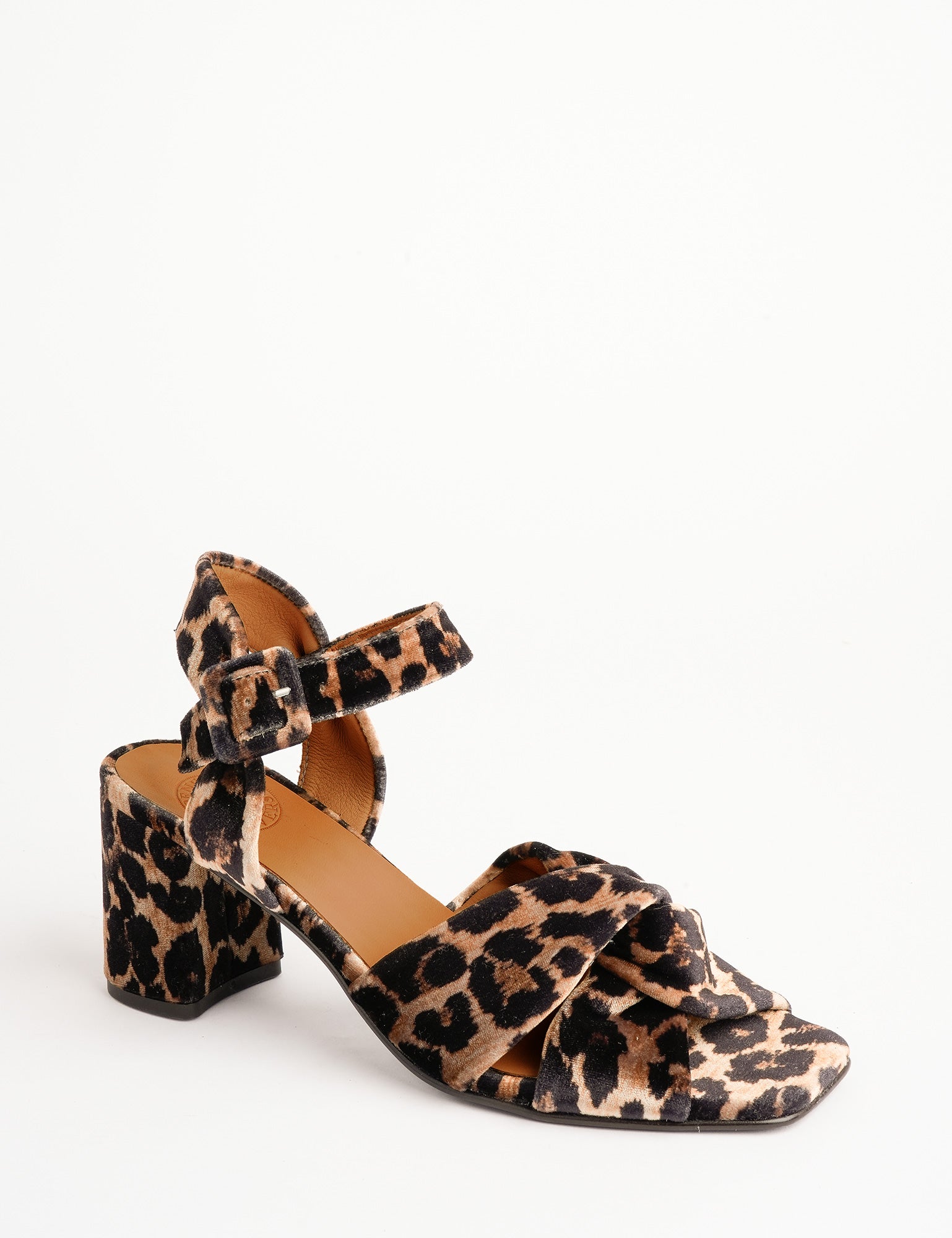 Infinity Leopard Velvet Sandal