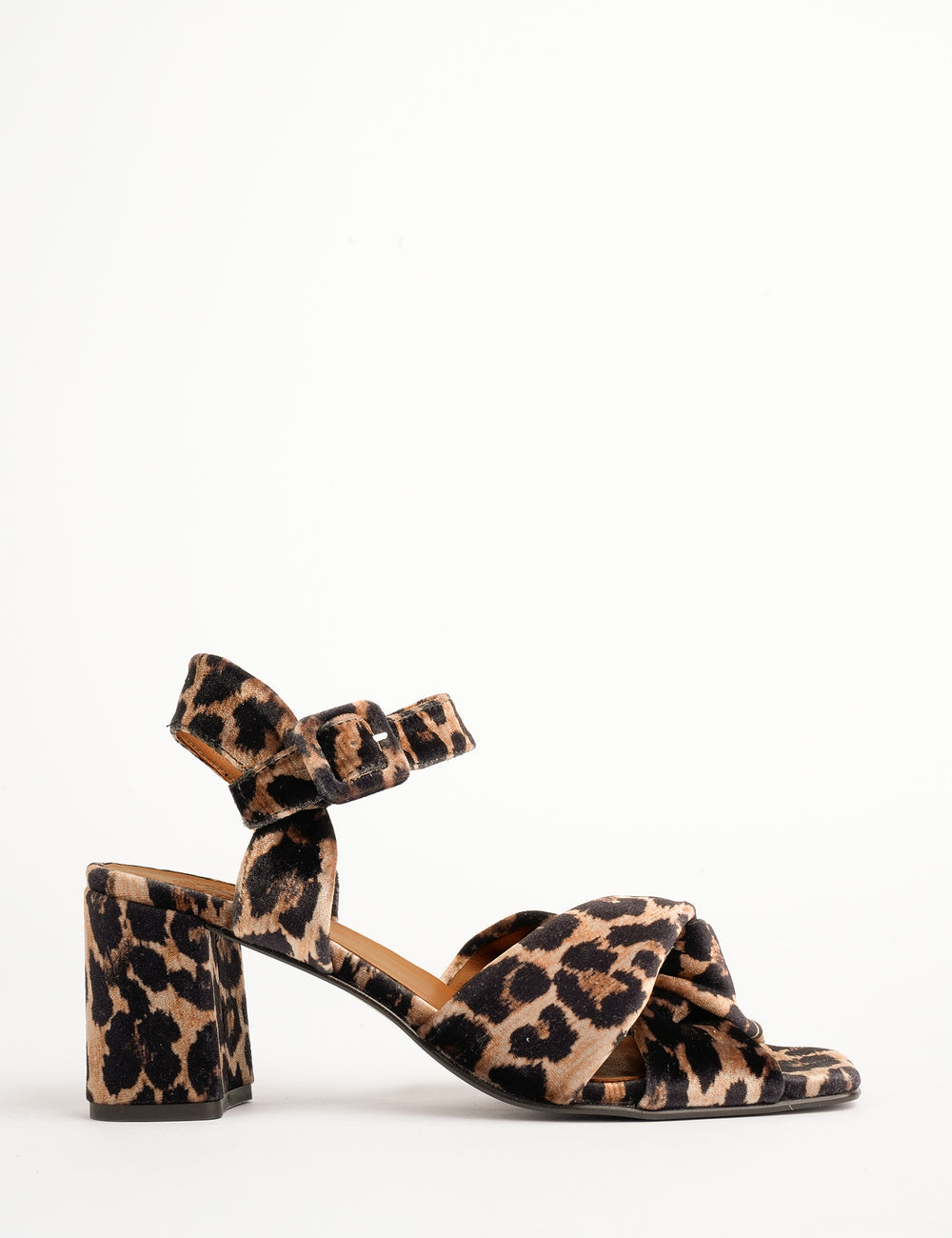 Infinity Leopard Velvet Sandal