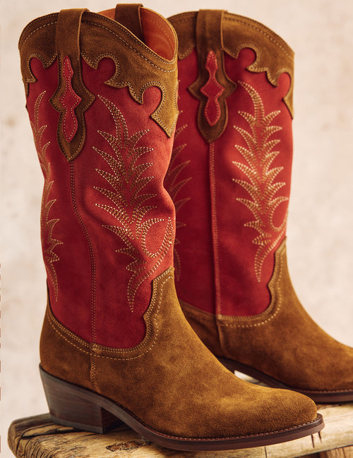 Jolene Suede Cowboy Boot