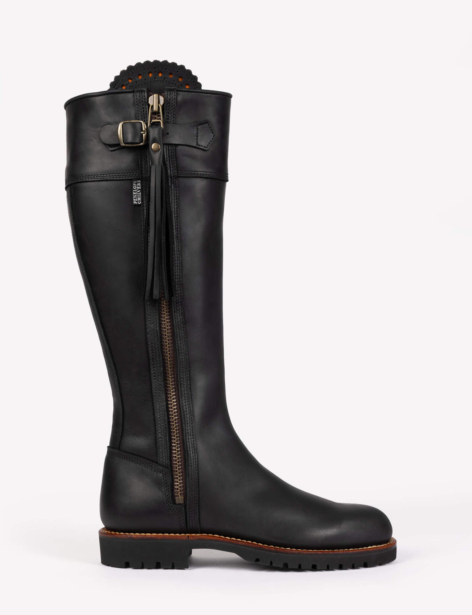 Inclement Long Leather Tassel Boot