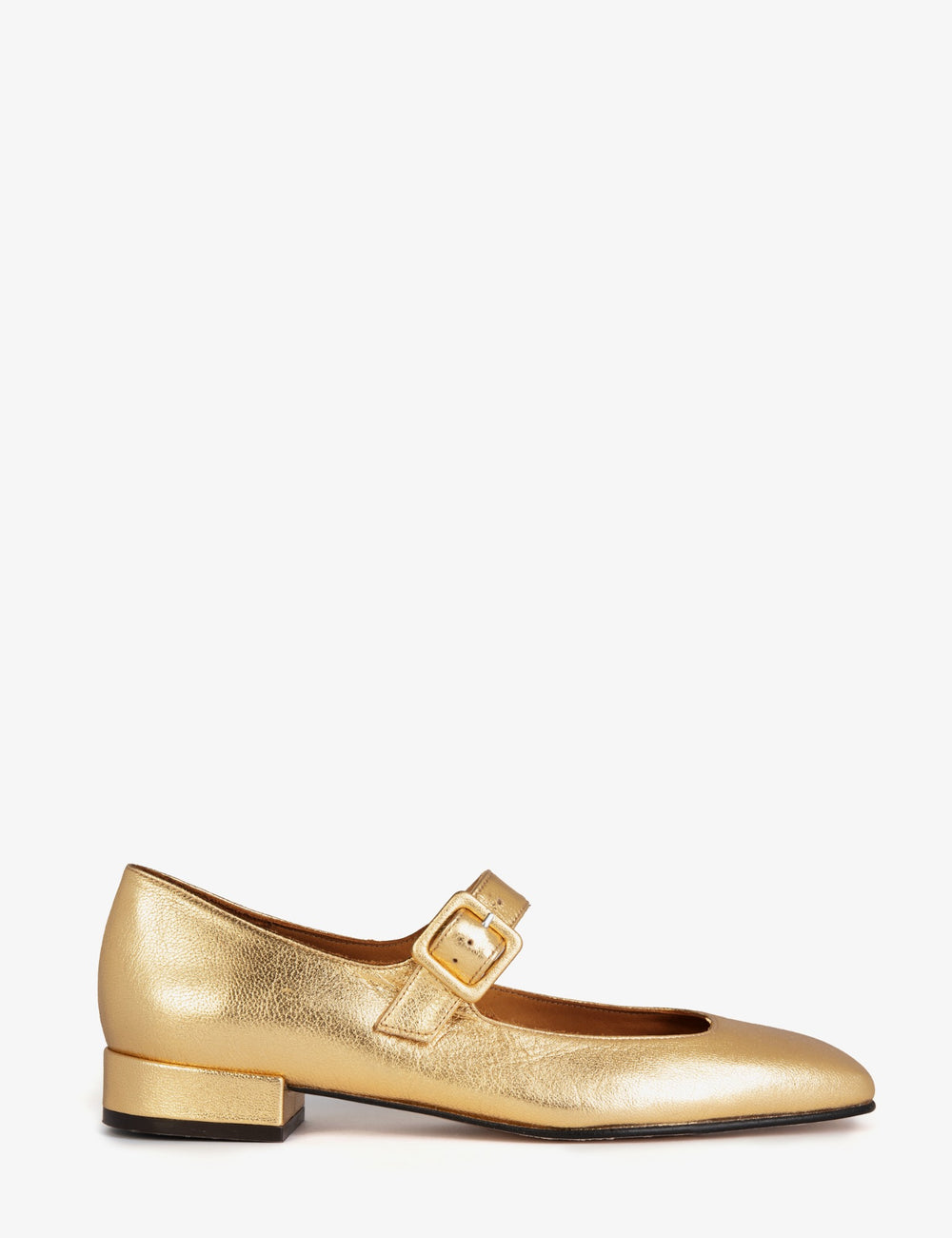 Low Mary Jane Leather Shoe