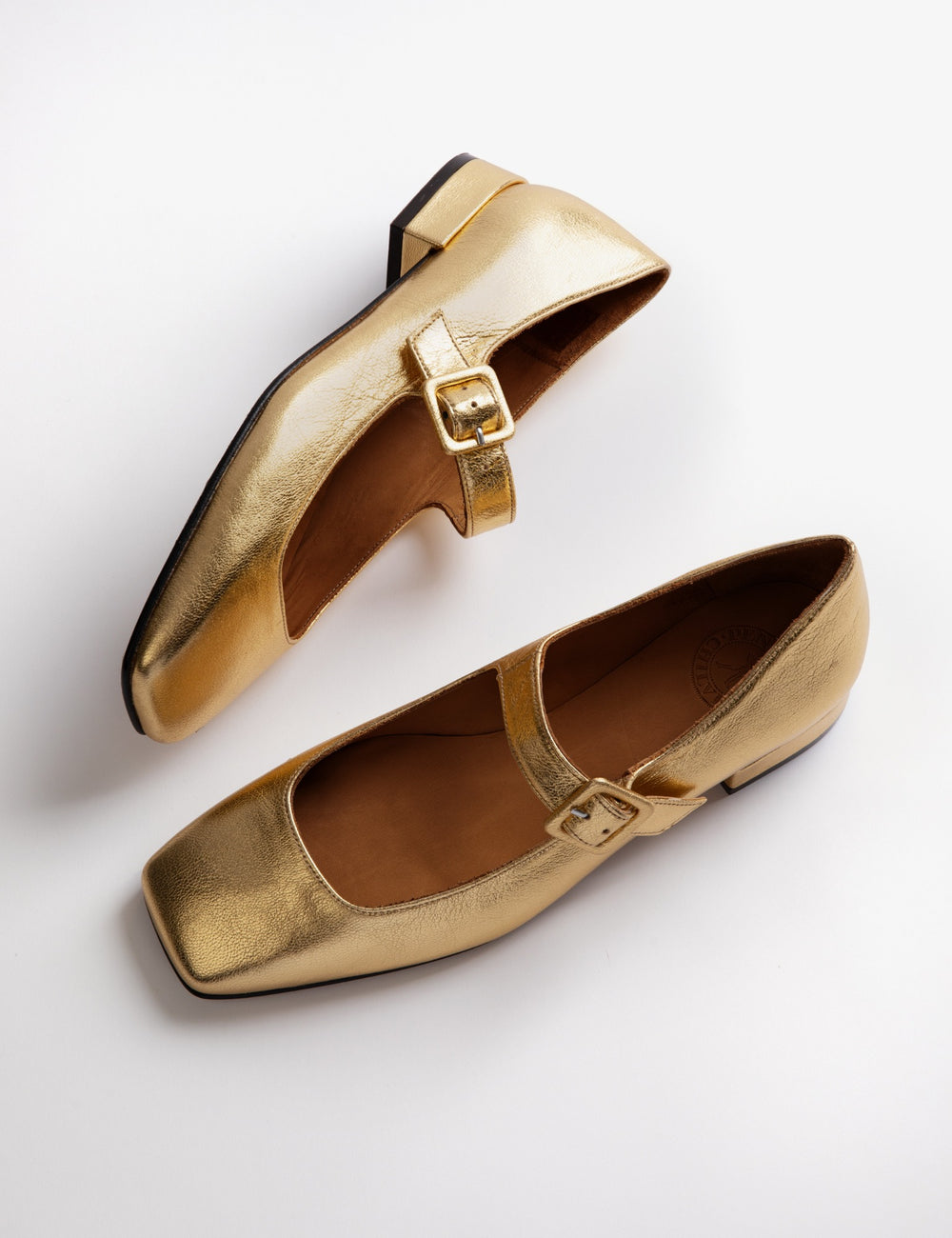 Low Mary Jane Leather Shoe