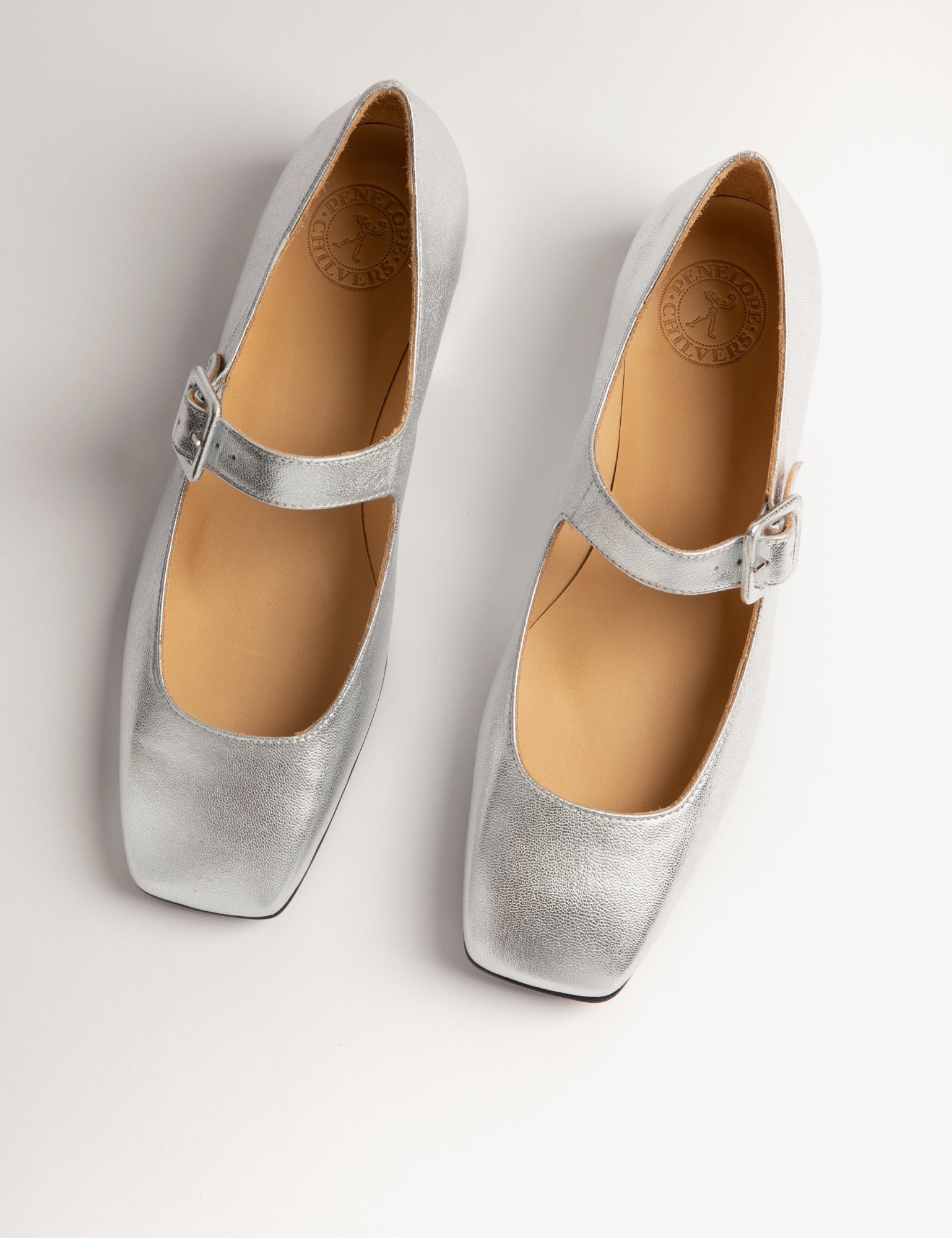 Low Mary Jane Leather Shoe
