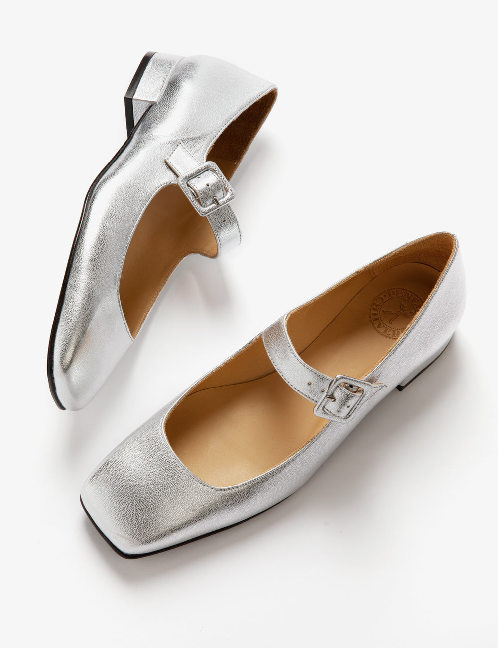 Low Mary Jane Leather Shoe