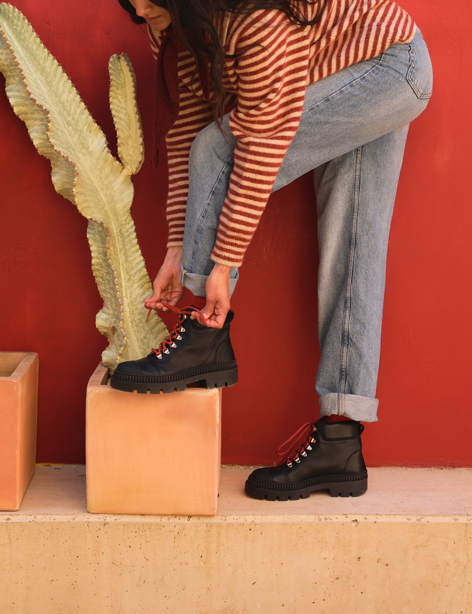 Geographer Leather Boot