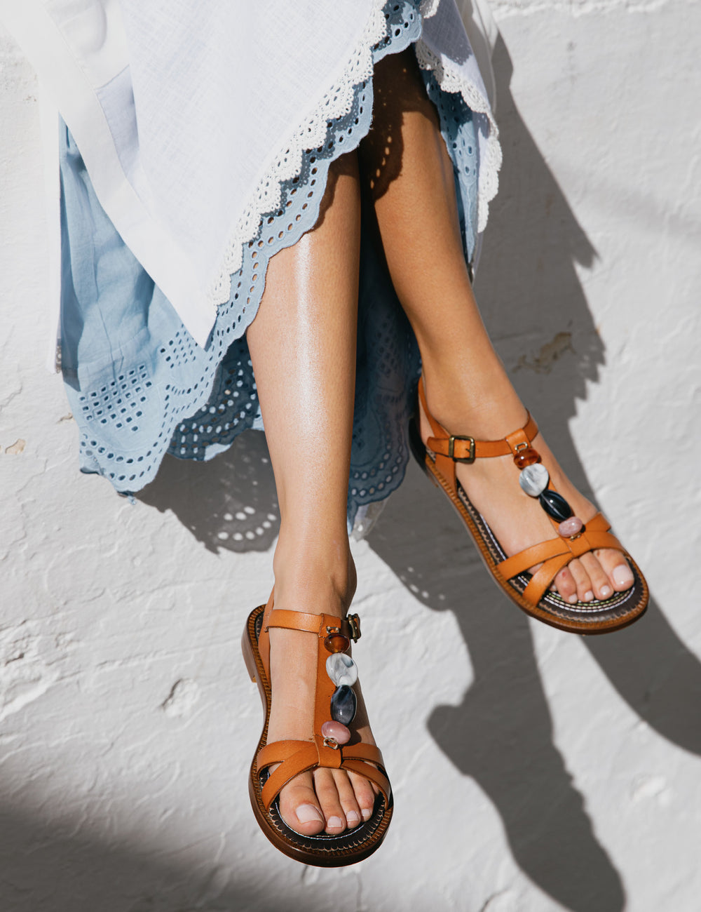 Patmos Leather Sandal