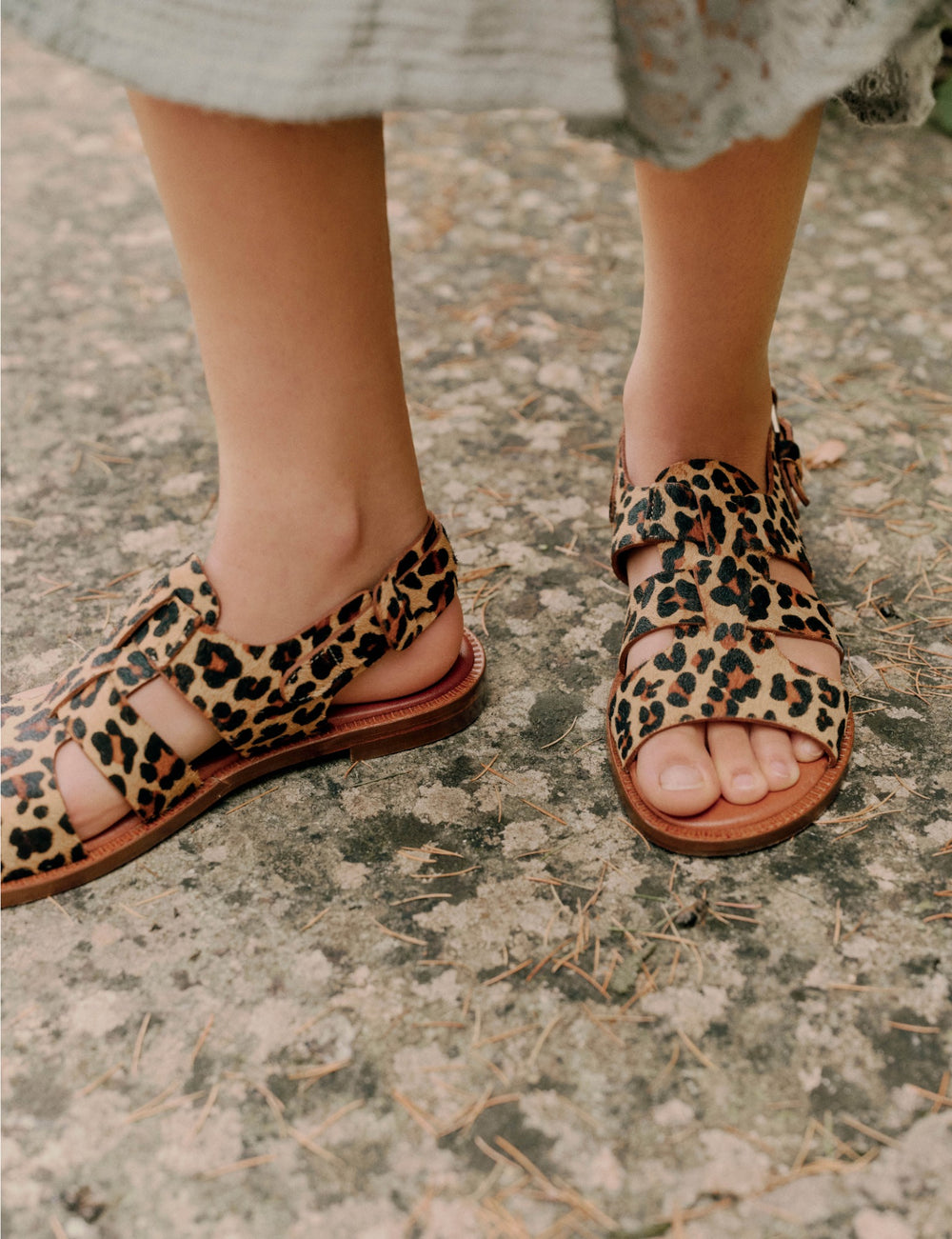 Biscay Leopard Pony Sandal