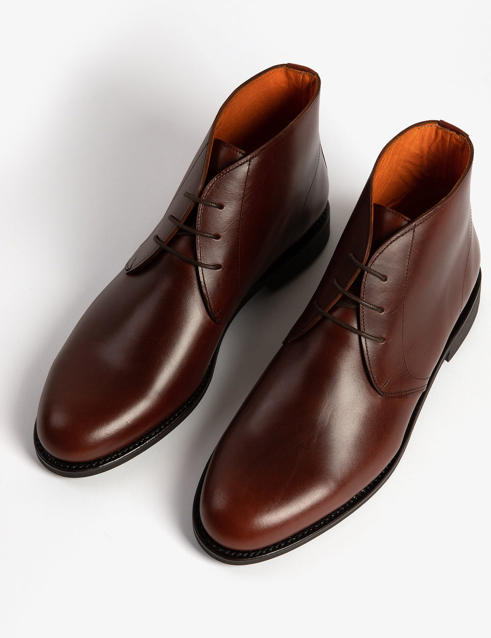 Flint Wood Leather Chukka Boot