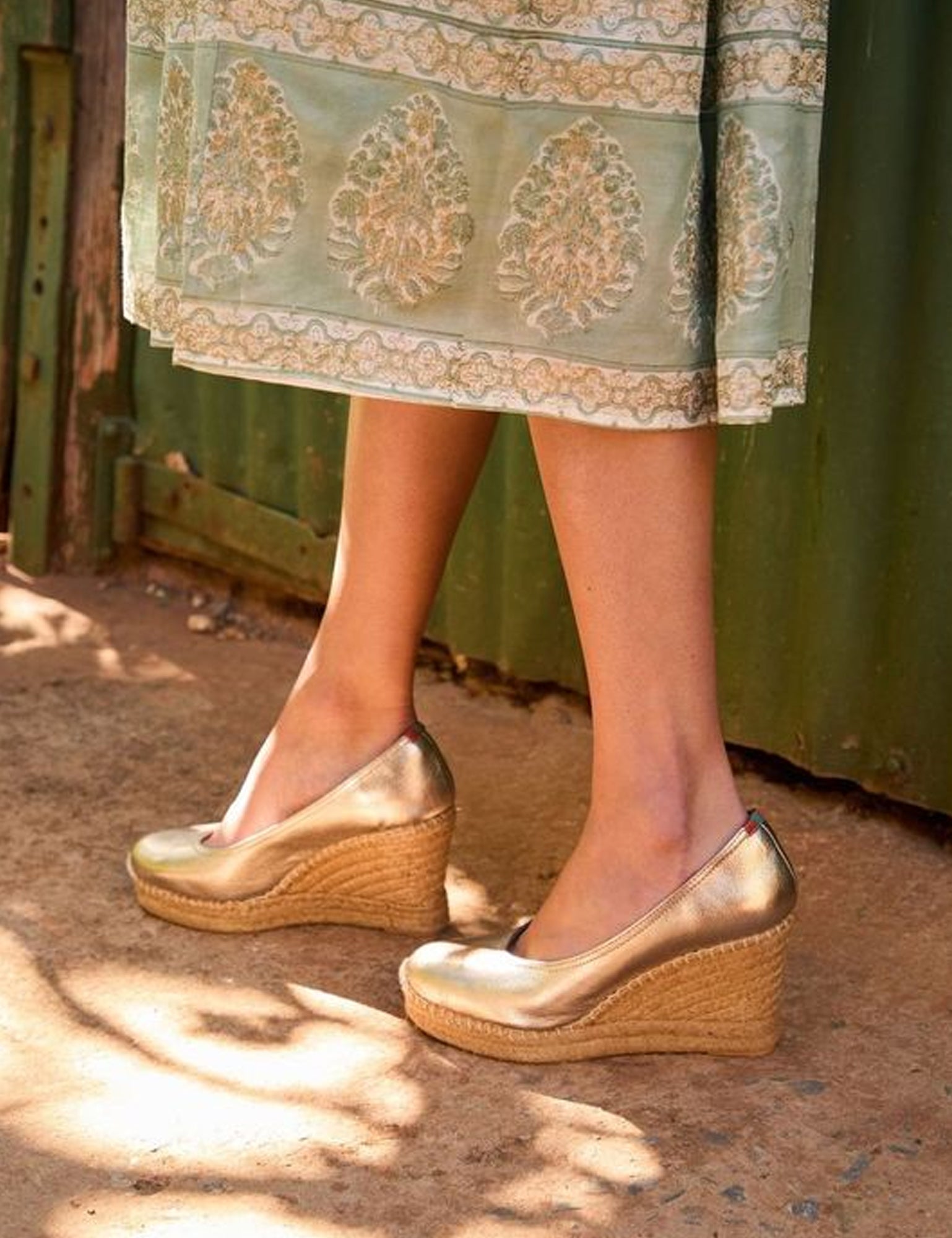 Scoop Leather Espadrille