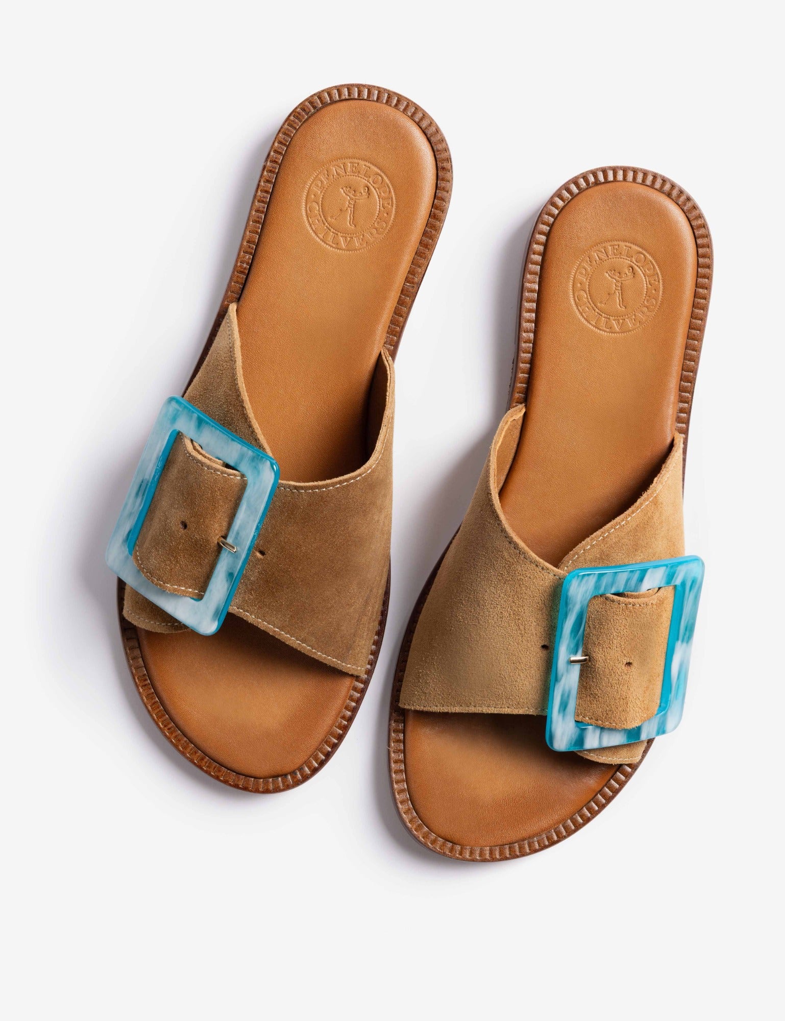Biarritz Buckle Sandal in Tan | Women's Sandals | Penelope Chilvers