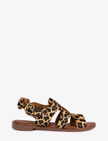 Biscay Leopard Pony Sandal