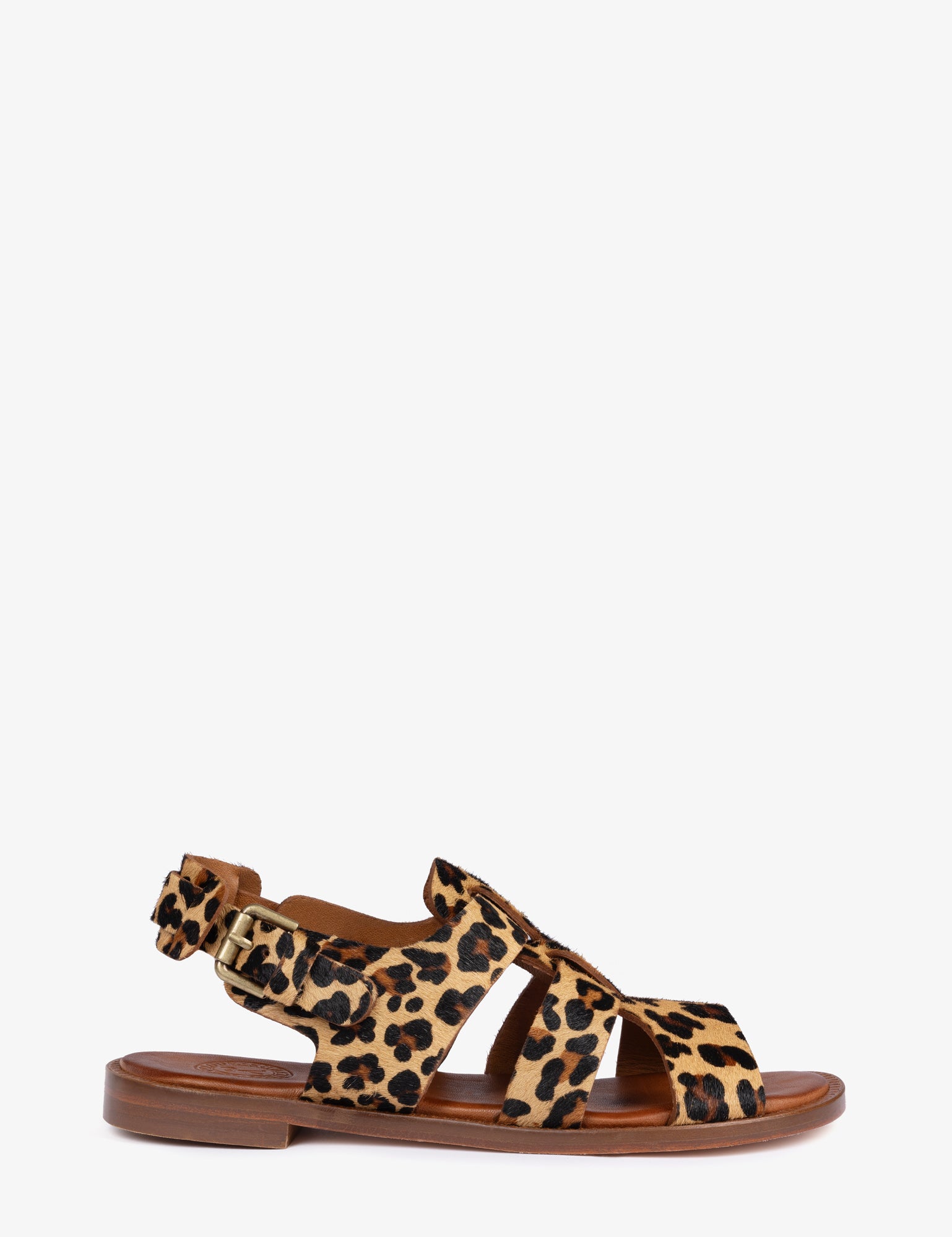 Biscay Leopard Pony Sandal