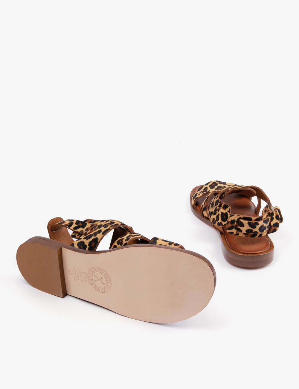 Biscay Leopard Pony Sandal